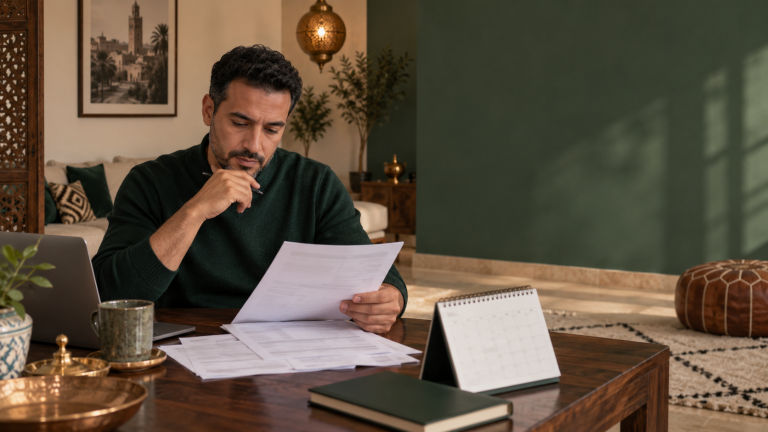 مالك ومكتري يناقشان تأخر أداء كراء منزل