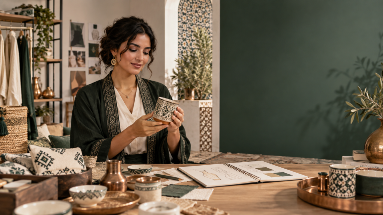 رائدة أعمال تجهز طلب تسجيل علامتها التجارية